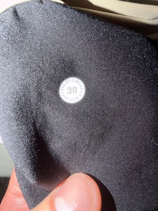 lululemon Men’s ABC Slim Fit Chino Pants Khaki Tan Size 38 Stretch Golf - Picture 4 of 5